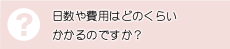 日数や費用はどれくらいかかるのですか？